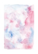 Abstract Blue And Pink Watercolor Art | Lag din egen plakat
