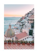 Positano Amalfi Coast Sunset | Lag din egen plakat