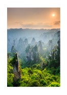 Beautiful Forest At Sunset | Lag din egen plakat