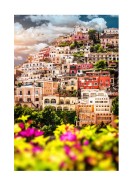 Colorful Houses In Positano | Lag din egen plakat