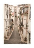 Calm Street In Old Lisbon | Lag din egen plakat