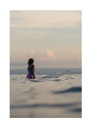 Surfer In The Ocean | Lag din egen plakat