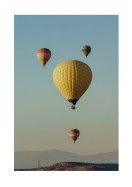 Hot Air Balloons In Blue Sky | Lag din egen plakat