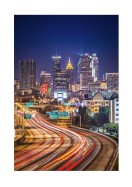 Atlanta Skyline At Night | Lag din egen plakat