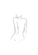 Female Body Silhouette No1 | Lag din egen plakat