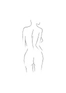 Female Body Silhouette No2 | Lag din egen plakat