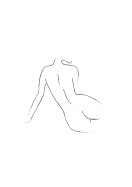Female Body Silhouette No3 | Lag din egen plakat