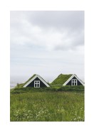 Farmhouses In Iceland | Lag din egen plakat