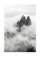 Mountain Peak Surrounded By Clouds | Lag din egen plakat
